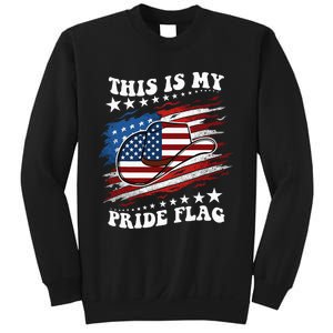 This Is My Pride Flag Usa American 4th Of July Cow Hat Sweatshirt