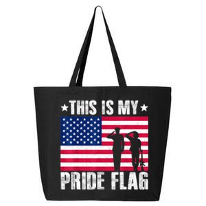 This Is My Pride Flag USA American 4th Of July Patriotic 25L Jumbo Tote