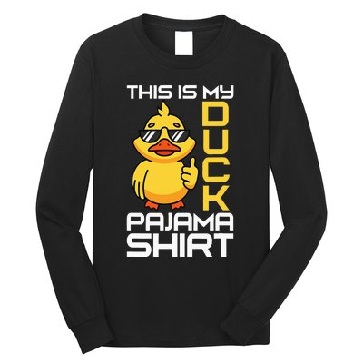 This Is My Duck Pajama Rubber Ducks Slumber Pajamas Party Long Sleeve Shirt