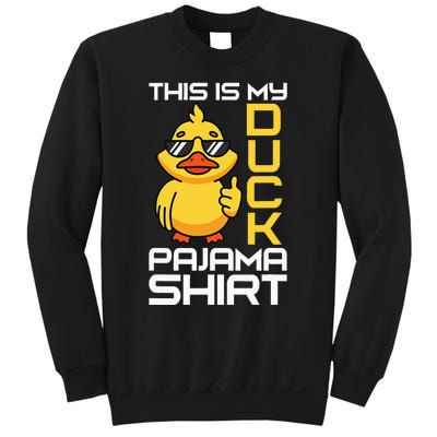 This Is My Duck Pajama Rubber Ducks Slumber Pajamas Party Sweatshirt