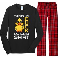 This Is My Duck Pajama Rubber Ducks Slumber Pajamas Party Long Sleeve Pajama Set