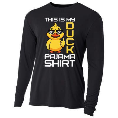 This Is My Duck Pajama Rubber Ducks Slumber Pajamas Party Cooling Performance Long Sleeve Crew