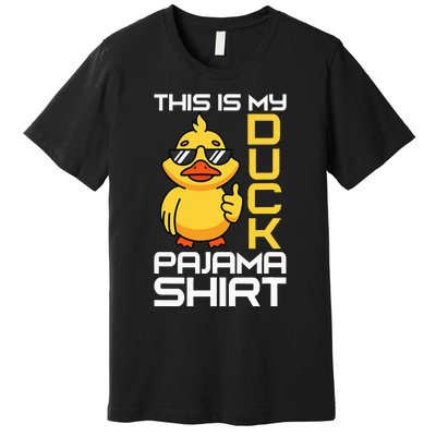 This Is My Duck Pajama Rubber Ducks Slumber Pajamas Party Premium T-Shirt