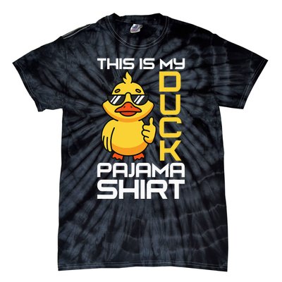 This Is My Duck Pajama Rubber Ducks Slumber Pajamas Party Tie-Dye T-Shirt