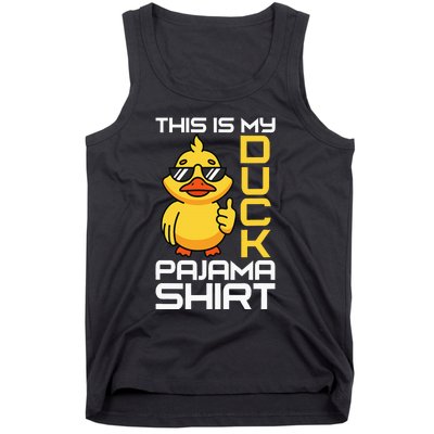 This Is My Duck Pajama Rubber Ducks Slumber Pajamas Party Tank Top