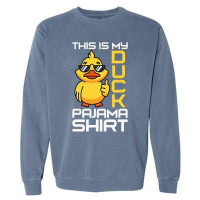 This Is My Duck Pajama Rubber Ducks Slumber Pajamas Party Garment-Dyed Sweatshirt