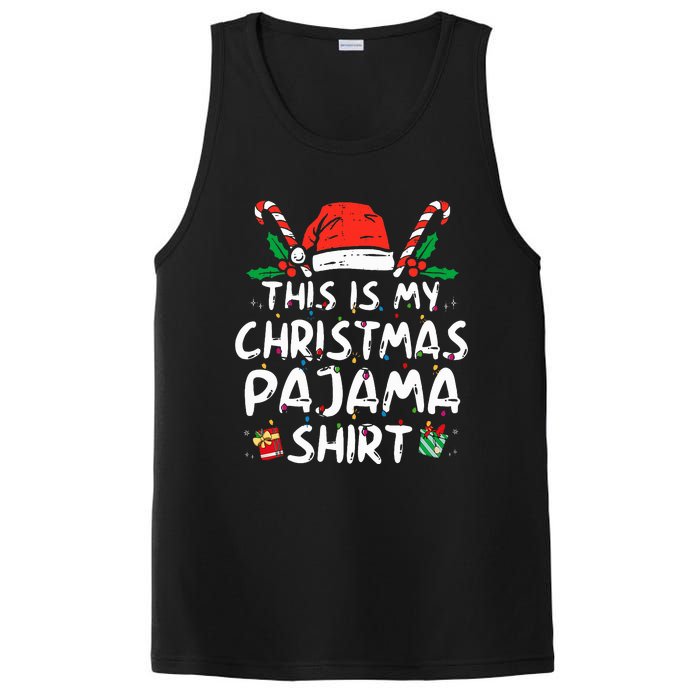 This Is My Christmas Pajama Funny Xmas PJs  PosiCharge Competitor Tank