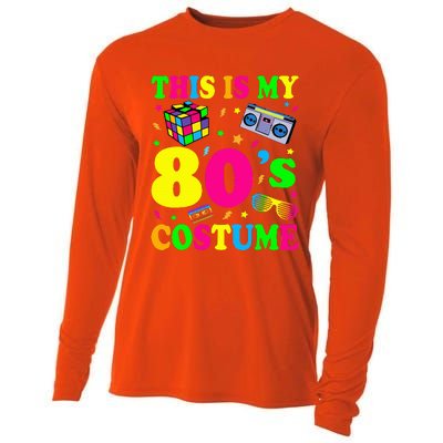 This is my 80's Costume Outfit Gifts Eighties Retro Party Cooling Performance Long Sleeve Crew