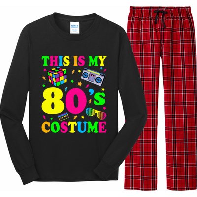 This is my 80's Costume Outfit Gifts Eighties Retro Party Long Sleeve Pajama Set