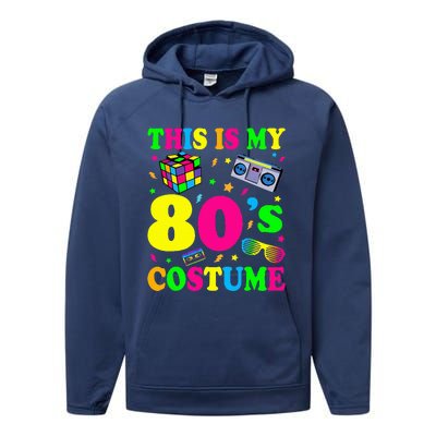 This is my 80's Costume Outfit Gifts Eighties Retro Party Performance Fleece Hoodie