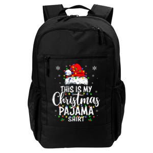 This Is My Christmas Pajama Lights Kids Daily Commute Backpack