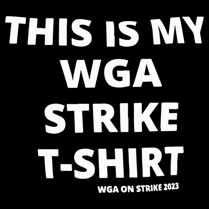 This Is My Wga Strike Tee Drawstring Bag