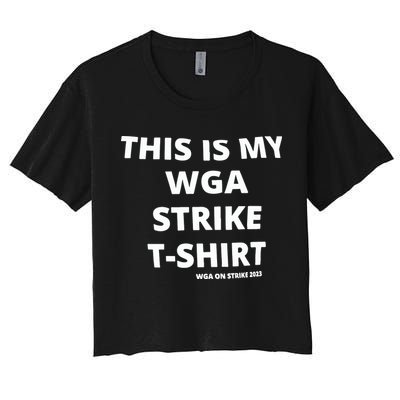 This Is My Wga Strike Tee Crop Top