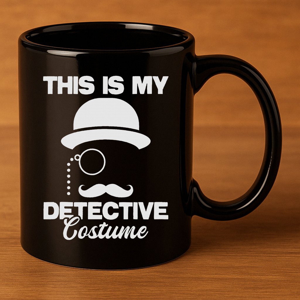This Is My Detective Costume True Crime Lover Investigator 11oz C Handle Ceramic Mug