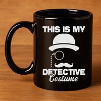 This Is My Detective Costume True Crime Lover Investigator 11oz C Handle Ceramic Mug