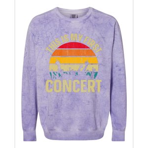 This Is My First Concert Colorblast Crewneck Sweatshirt