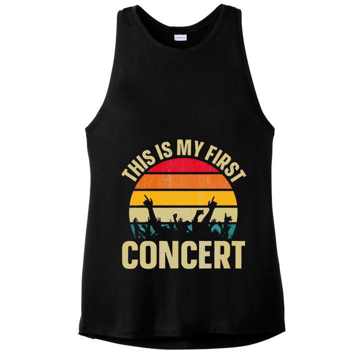 This Is My First Concert Ladies PosiCharge Tri-Blend Wicking Tank
