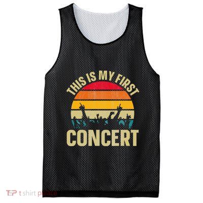 This Is My First Concert Mesh Reversible Basketball Jersey Tank
