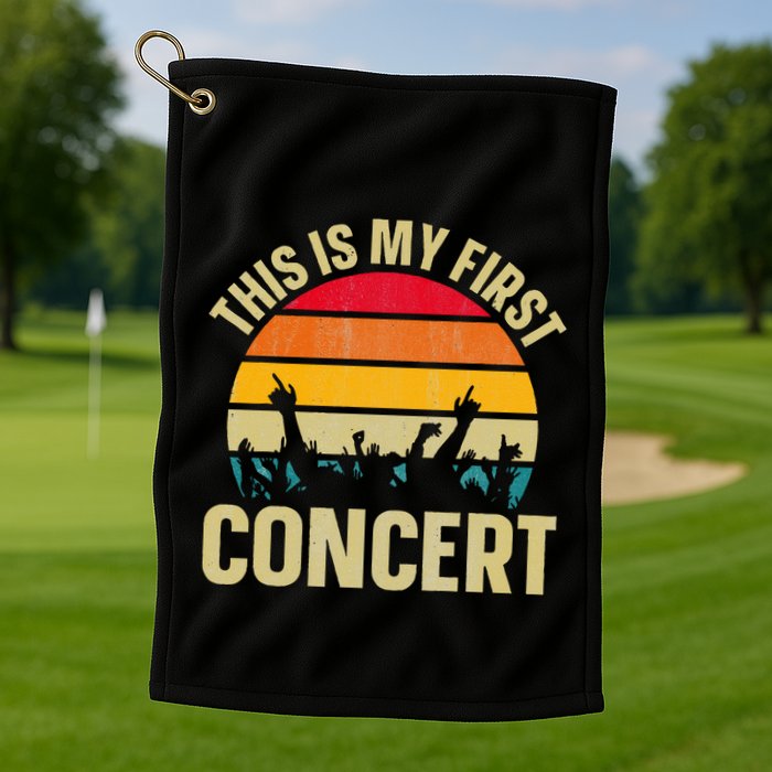 This Is My First Concert Golf Towel