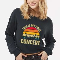 This Is My First Concert Cropped Pullover Crew