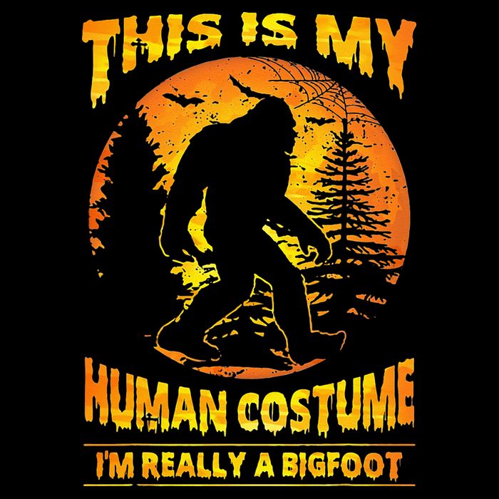 This Is My Human Costume Im Really A Bigfoot Cooling Performance Crew T-Shirt