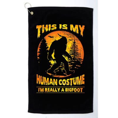 This Is My Human Costume Im Really A Bigfoot Golf Towel