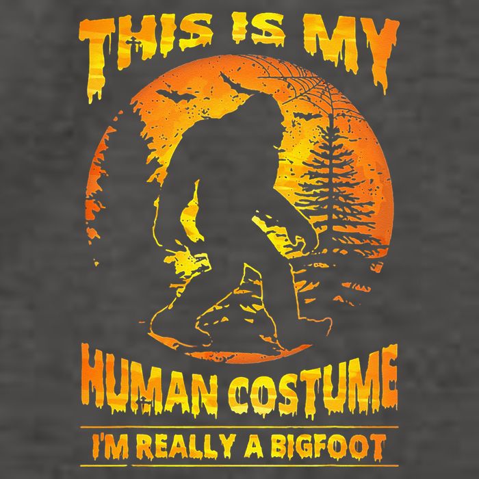This Is My Human Costume Im Really A Bigfoot Vector Backpack
