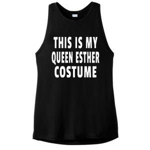 This Is My Queen Esther Costume Purim Jewish Festival Jew Ladies PosiCharge Tri-Blend Wicking Tank