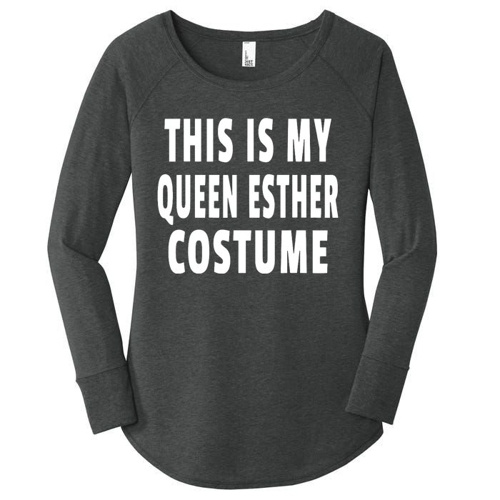 This Is My Queen Esther Costume Purim Jewish Festival Jew Women's Perfect Tri Tunic Long Sleeve Shirt