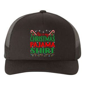 This Is My Christmas Pajamas Funny Xmas  Yupoong Adult 5-Panel Trucker Hat