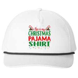 This Is My Christmas Pajamas Funny Xmas  Snapback Five-Panel Rope Hat