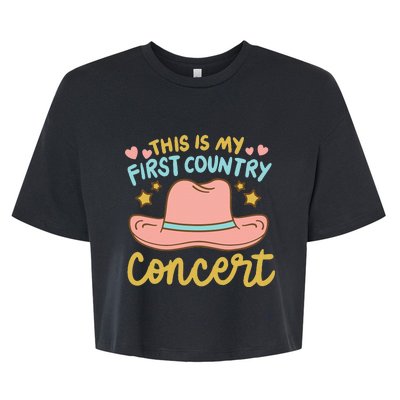 This Is My First Country Concert Bella+Canvas Jersey Crop Tee