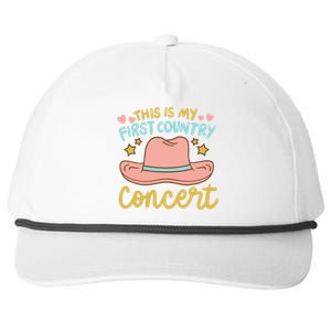 This Is My First Country Concert Snapback Five-Panel Rope Hat