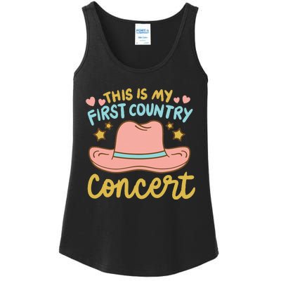 This Is My First Country Concert Ladies Essential Tank