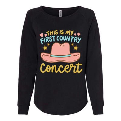 This Is My First Country Concert Womens California Wash Sweatshirt