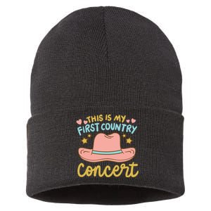 This Is My First Country Concert Sustainable Knit Beanie