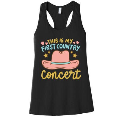 This Is My First Country Concert Women's Racerback Tank