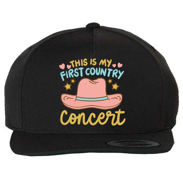 This Is My First Country Concert Wool Snapback Cap