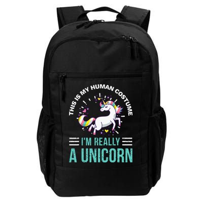 This Is My Human Costume Im Really A Unicorn Backpack