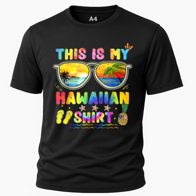 This Is My Hawaiian Luau Aloha Hawaii Beach Pineapple Cooling Performance Crew T-Shirt