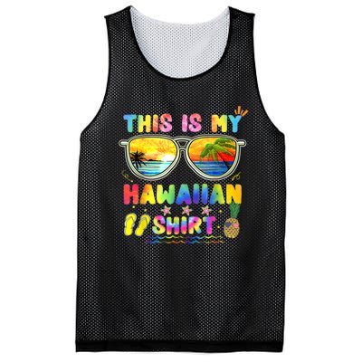 This Is My Hawaiian Luau Aloha Hawaii Beach Pineapple Mesh Reversible Basketball Jersey Tank