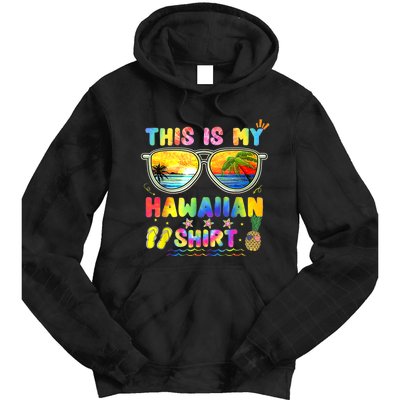 This Is My Hawaiian Luau Aloha Hawaii Beach Pineapple Tie Dye Hoodie