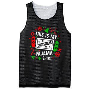 This Is My Christmas Pajama Video Game Gamer Mesh Reversible Basketball Jersey Tank