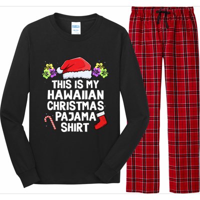 This Is My Hawaiian Christmas Pajama Matching Family Hawaii Cool Gift Long Sleeve Pajama Set