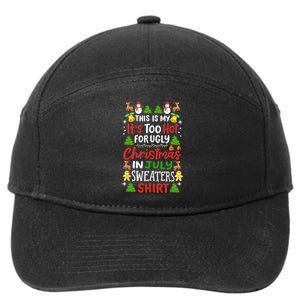 This Is My Its Too Hot For Ugly Christmas Sweaters 7-Panel Snapback Hat