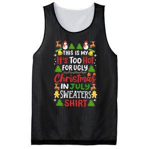 This Is My Its Too Hot For Ugly Christmas Sweaters Mesh Reversible Basketball Jersey Tank