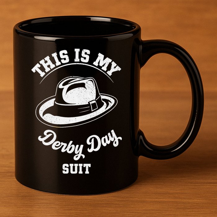 This Is My Derby Day Suit Funny Horse Racing Derby Day 11oz C Handle Ceramic Mug
