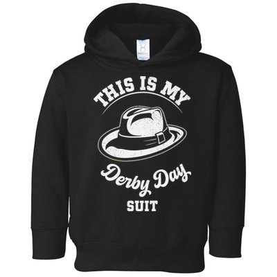 This Is My Derby Day Suit Funny Horse Racing Derby Day Toddler Hoodie