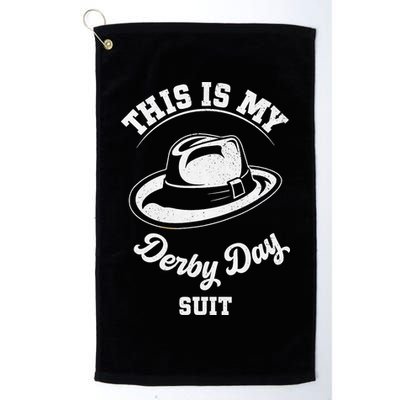 This Is My Derby Day Suit Funny Horse Racing Derby Day Golf Towel