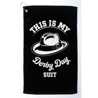 This Is My Derby Day Suit Funny Horse Racing Derby Day Golf Towel